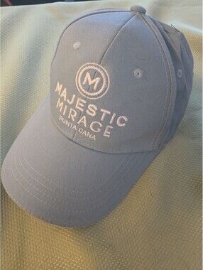 Majestic Mirage Punta Cana Light Blue Embroidered Resort Baseball Cap